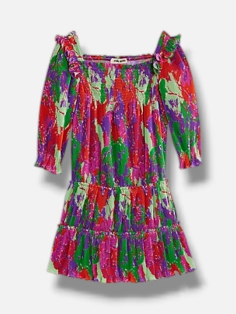 Cult Gaia Little Girls' Red Frankie Floral Dress Size 2